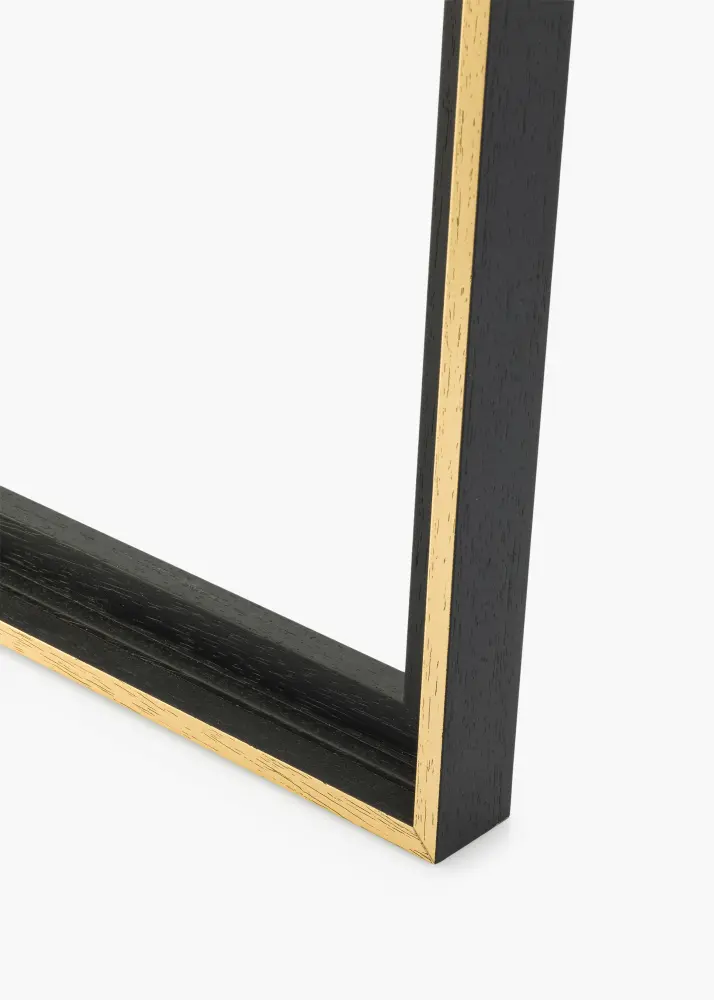 Moldura para telas Madison Preto / Dourado 50x70 cm