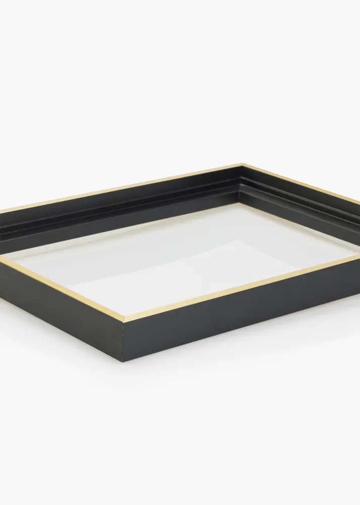 Moldura para telas Tacoma Preto / Dourado 40x80 cm