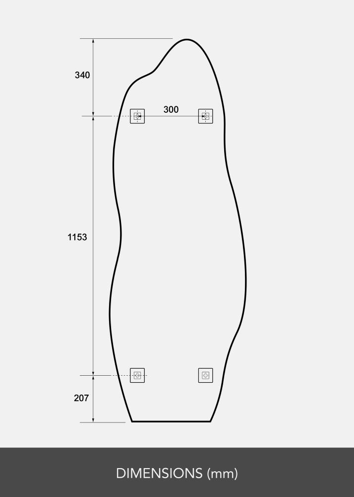 Espelho Echo 60x170 cm