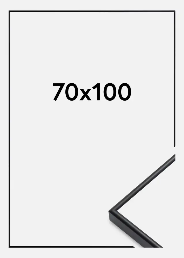 Moldura Visby Vidro acrílico Preto 70x100 cm