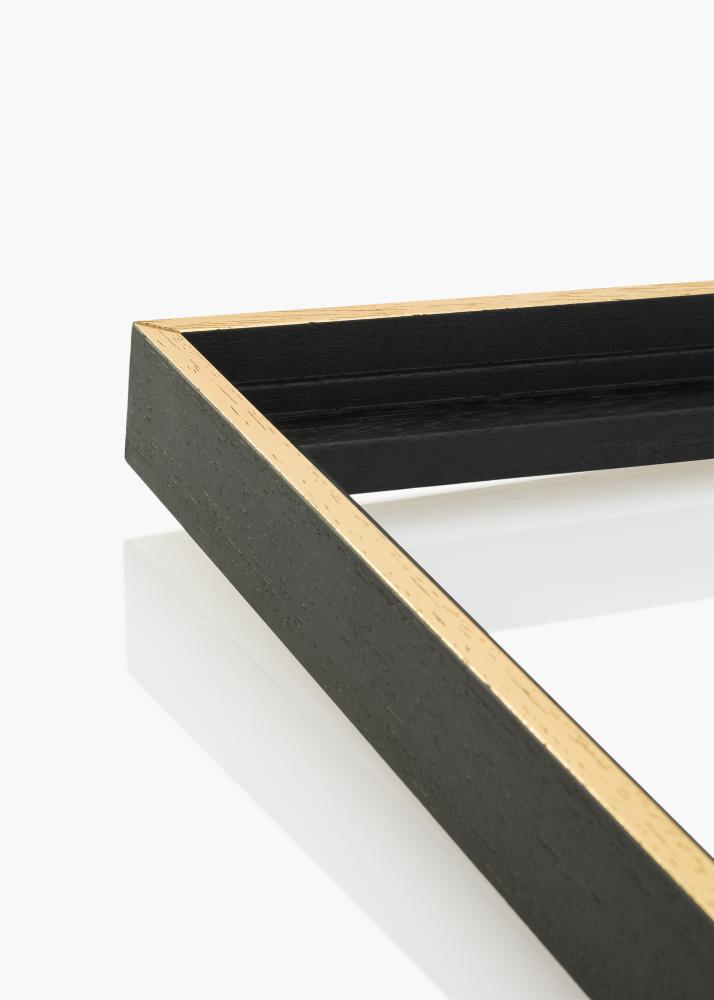 Moldura para telas Madison Preto / Dourado 50x50 cm