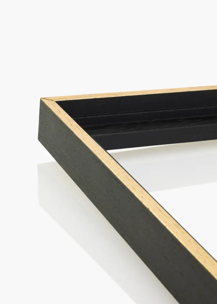 Moldura para telas Madison Preto / Dourado 50x70 cm