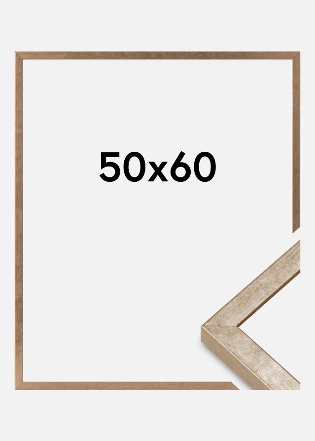 Moldura Ares Vidro acrílico Latão 50x60 cm