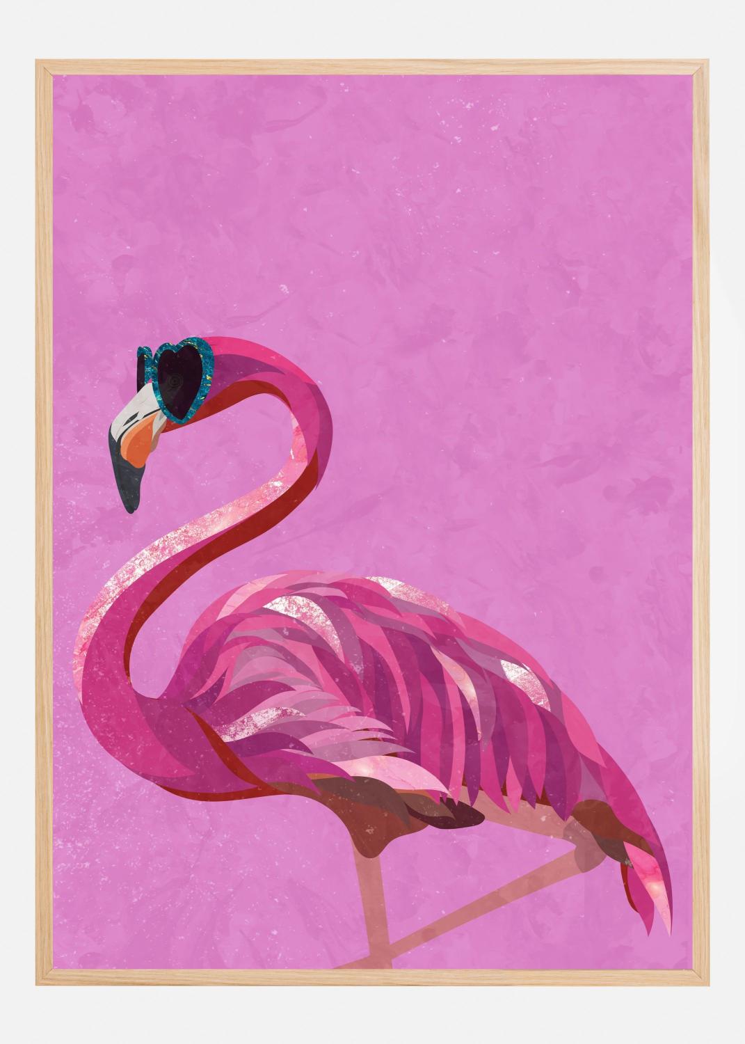 Product Image for Magenta Metallic Flamingo Póster (21x29.7 cm (A4))