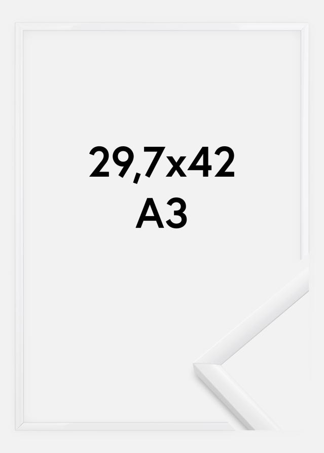 Moldura New Lifestyle Vidro acrílico Branco 29,7x42 cm (A3)