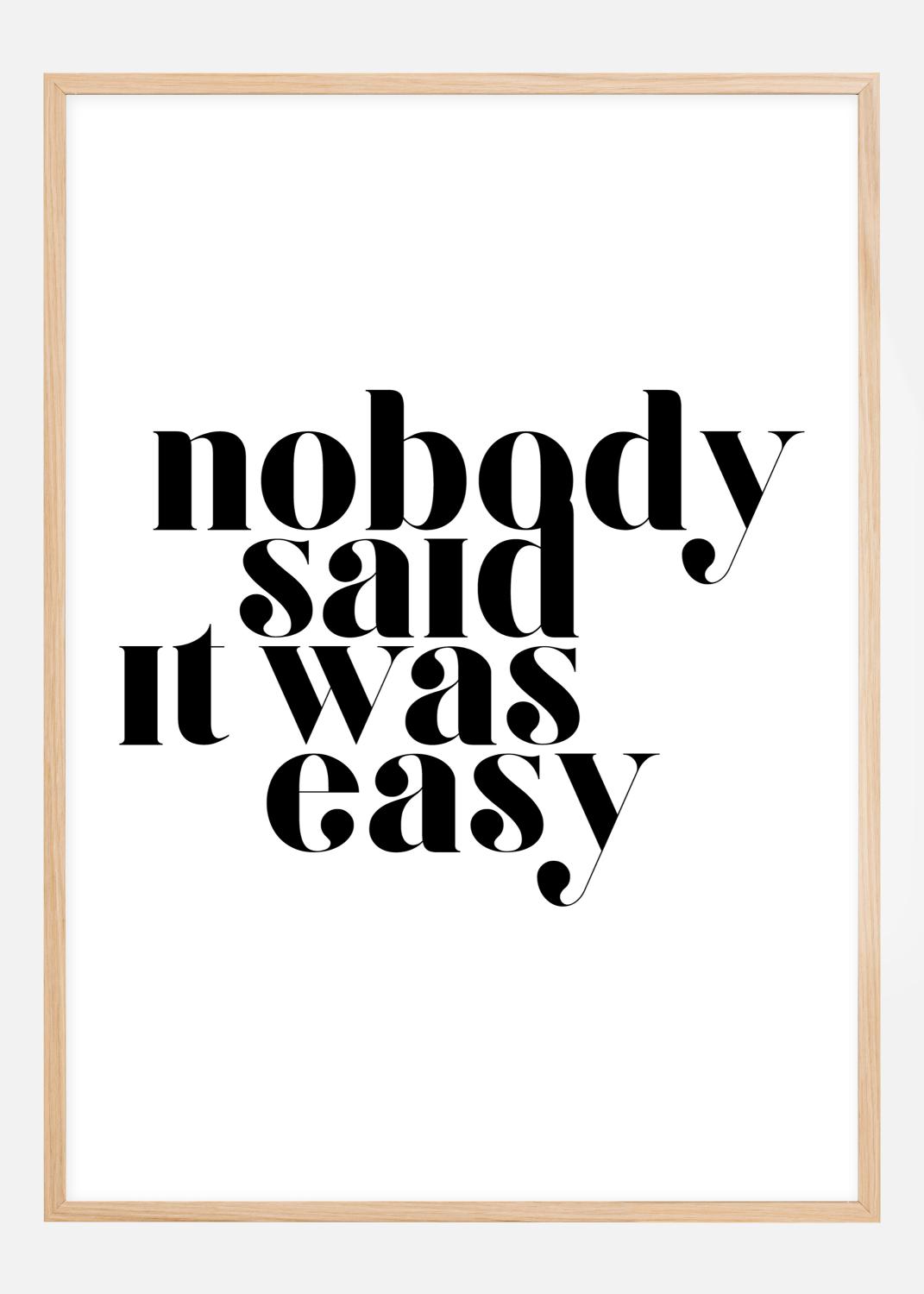 Product Image for Nobody said it was easy Póster (21x29.7 cm (A4))