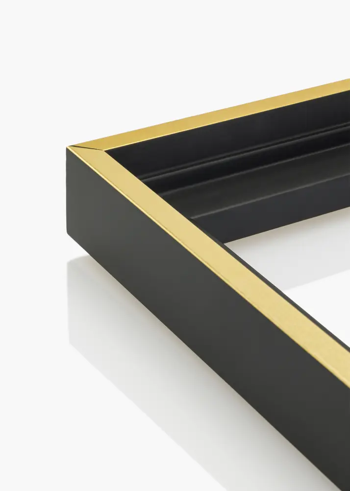 Moldura para telas Tacoma Preto / Dourado 40x80 cm