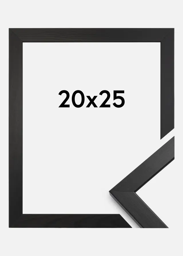 Moldura Stilren Vidro acrílico Preto 20x25 cm