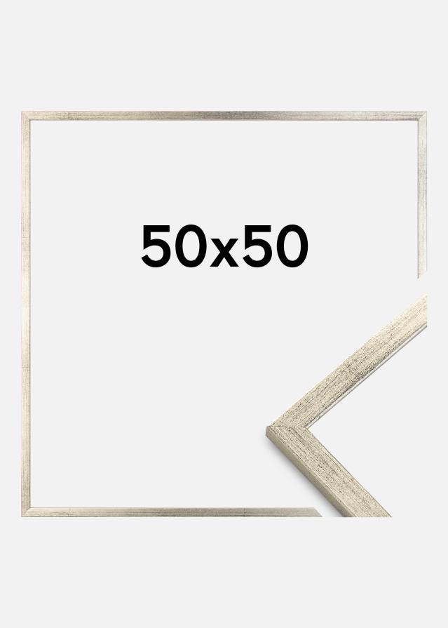 Moldura Galant Prateado 50x50 cm