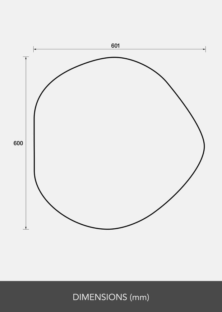 Espelho Crystal Clear 60x60 cm