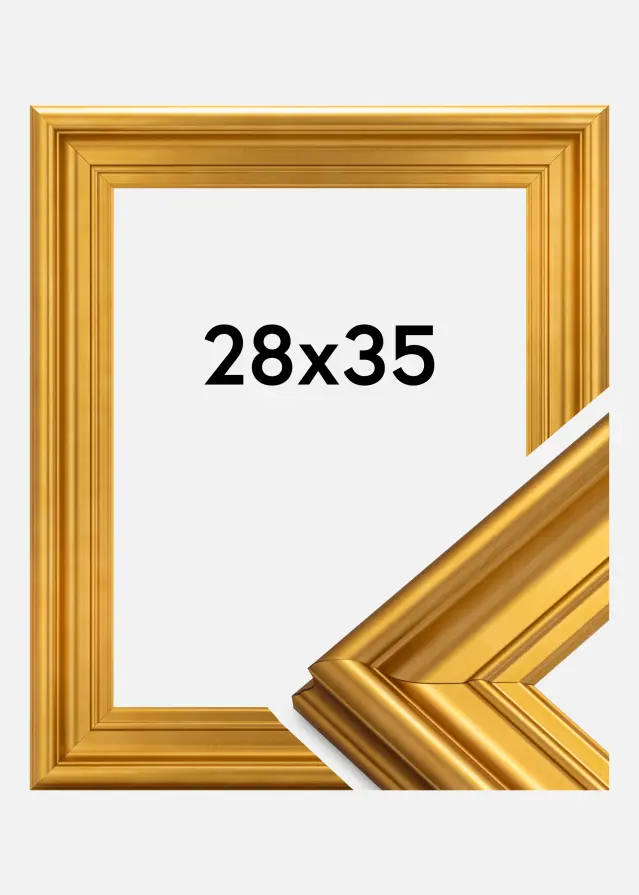 Moldura Mora Premium Dourado 28x35 cm