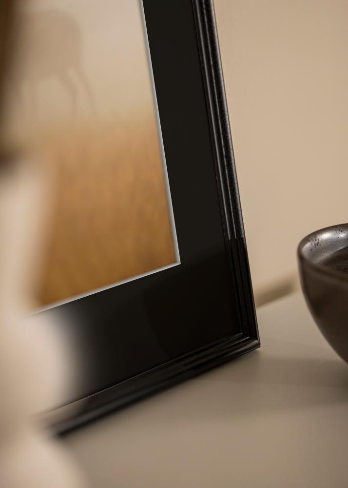 Moldura Horndal Preto 50x60 cm - Passe-partout Preto 40x50 cm