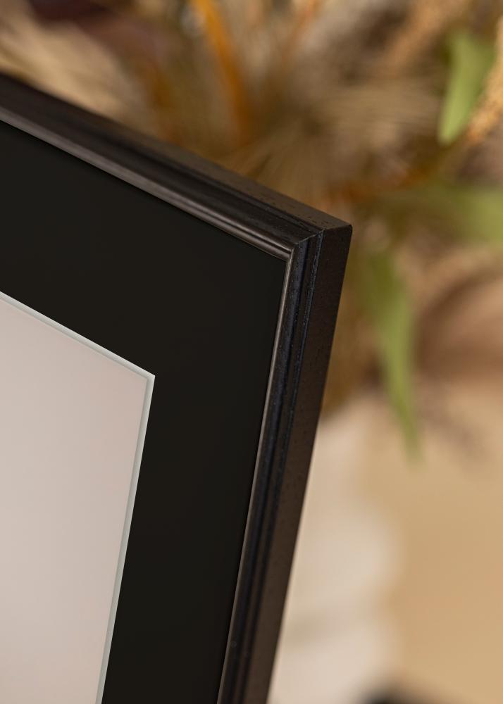 Moldura Horndal Preto 50x60 cm - Passe-partout Preto 40x50 cm