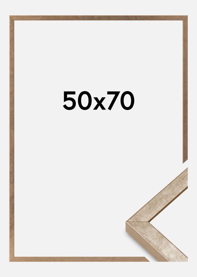 Moldura Ares Vidro acrílico Latão 50x70 cm