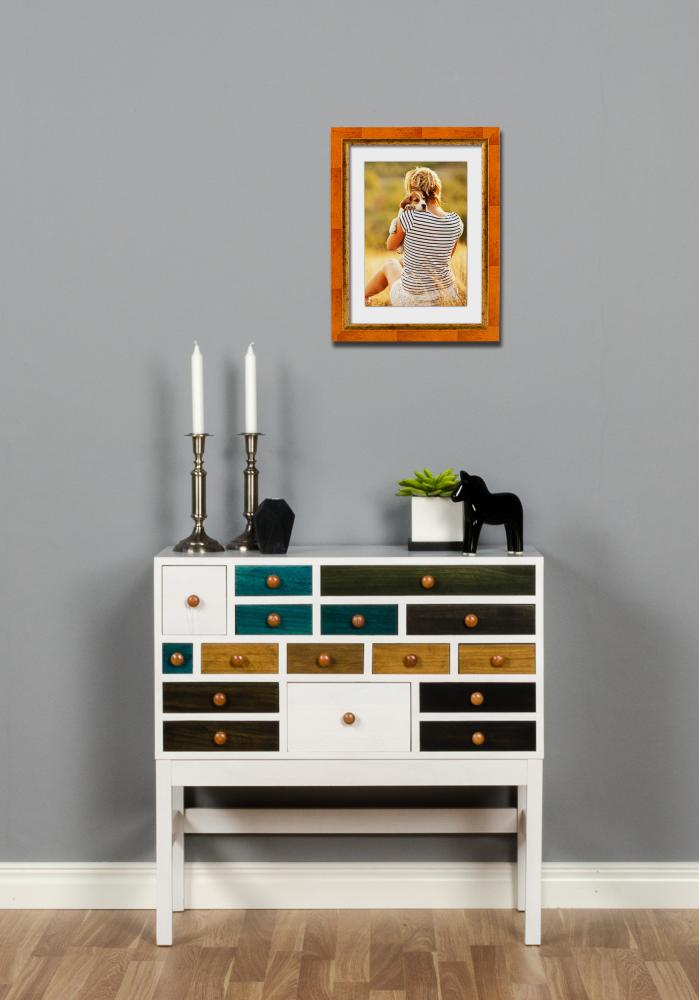 Moldura Färila Cor de laranja - Tamanho personalizável