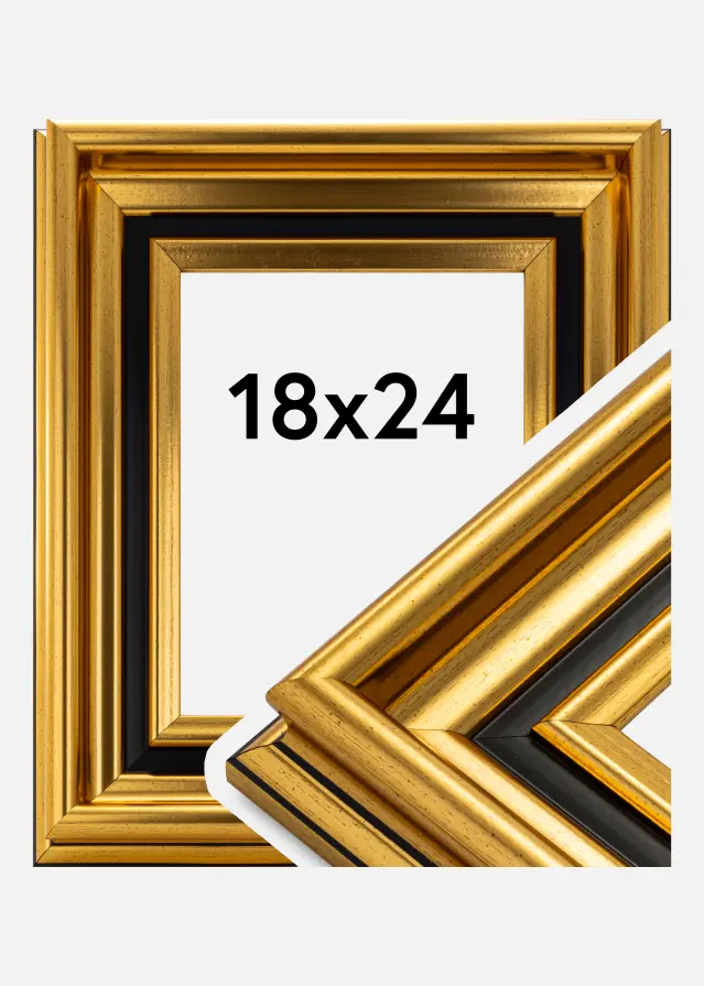 Moldura Gysinge Premium Dourado 18x24 cm