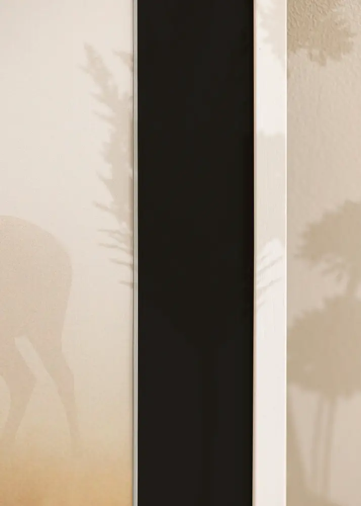 Moldura Edsbyn Branco 40x60 cm - Passe-partout Preto 32,9x48,3 cm (A3+)
