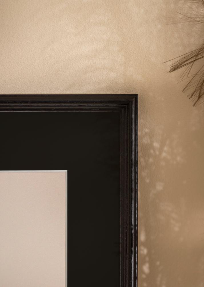 Moldura Horndal Preto 50x60 cm - Passe-partout Preto 40x50 cm