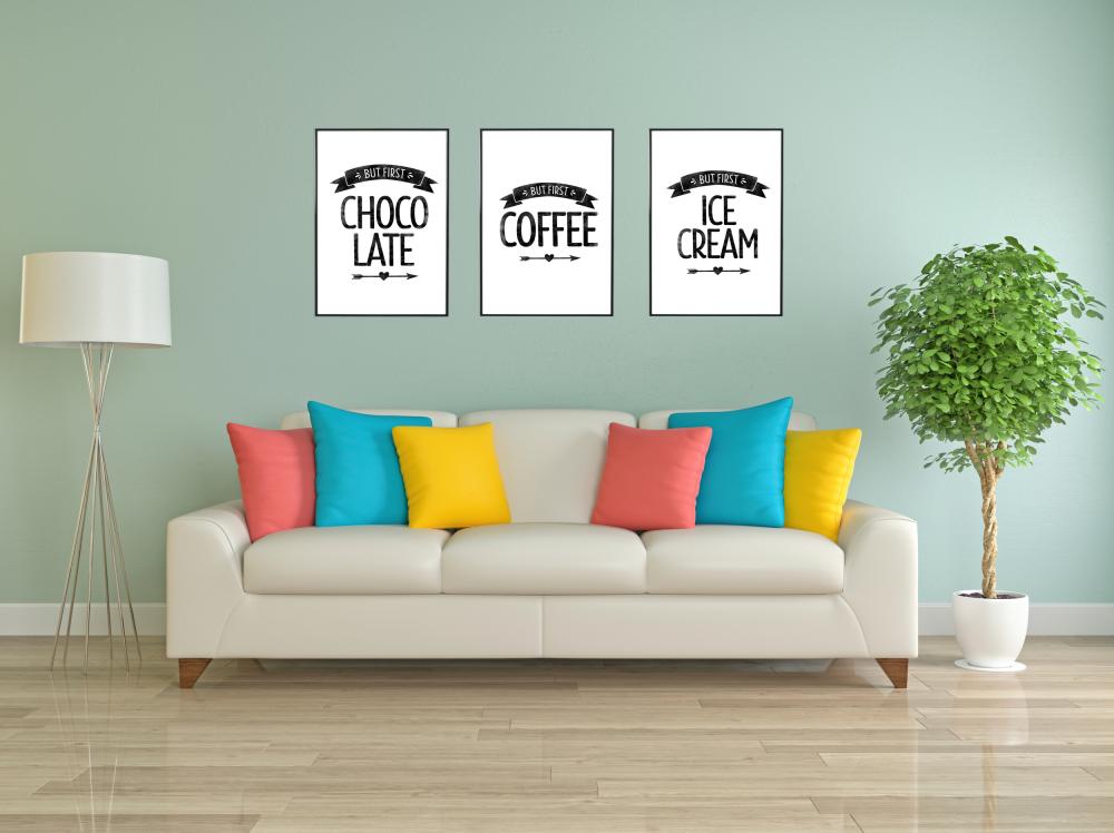 But first ice cream Retro Póster