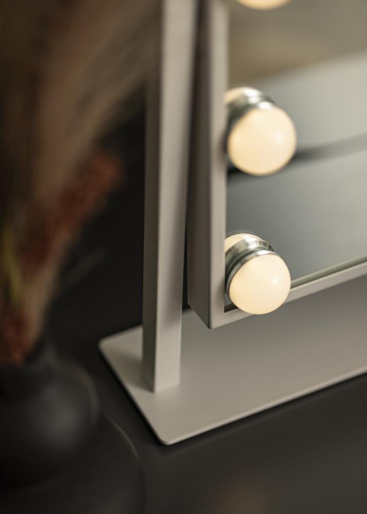 KAILA Espelho para toucador I Branco - 36x47 cm