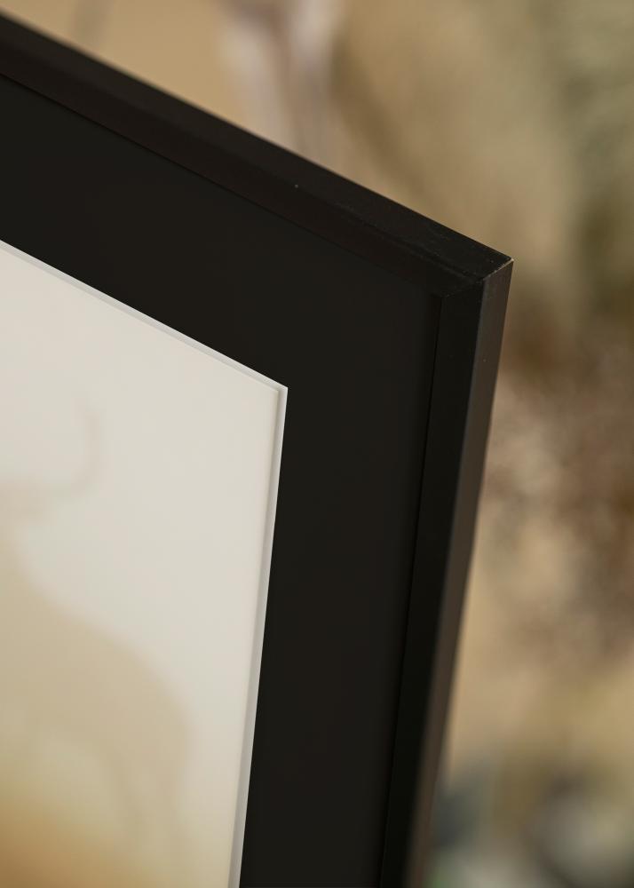 Moldura Edsbyn Preto 20x30 cm - Passe-partout Preto 15x21 cm (A5)