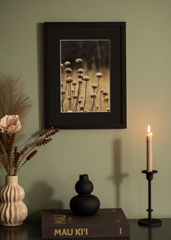 Moldura Selection Preto 70x100 cm - Passe-partout Preto 62x93 cm