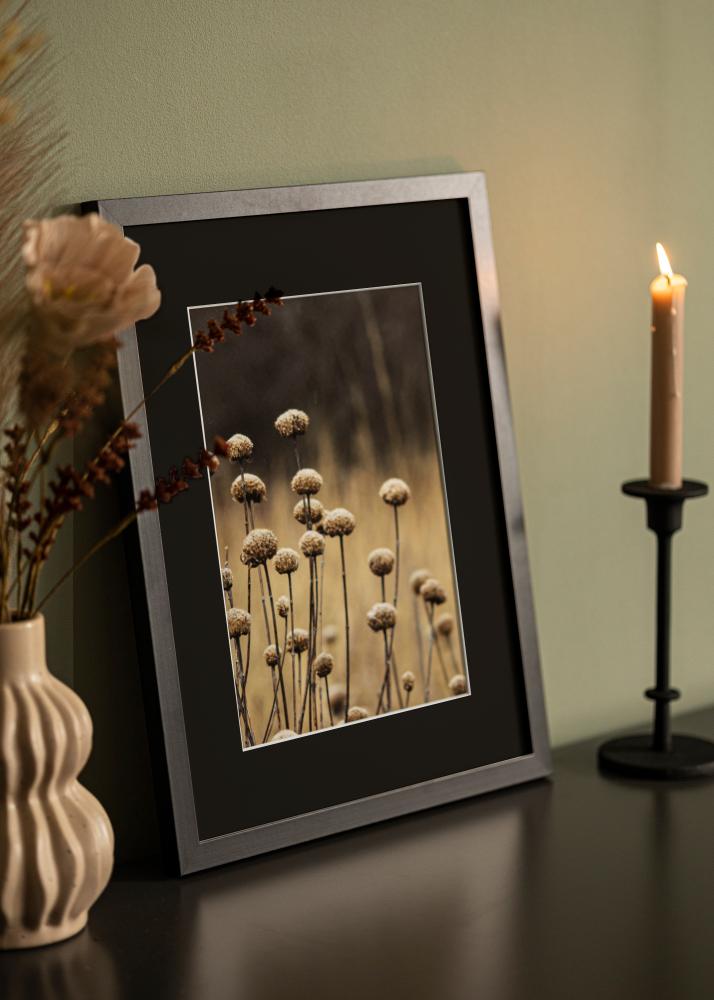 Moldura Selection Preto 70x100 cm - Passe-partout Preto 62x93 cm