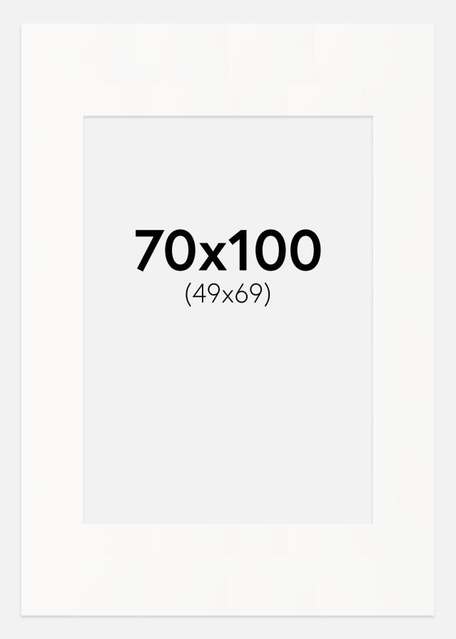 Passe-partout Offwhite (Bordo interior branco) 70x100 cm (49x69)