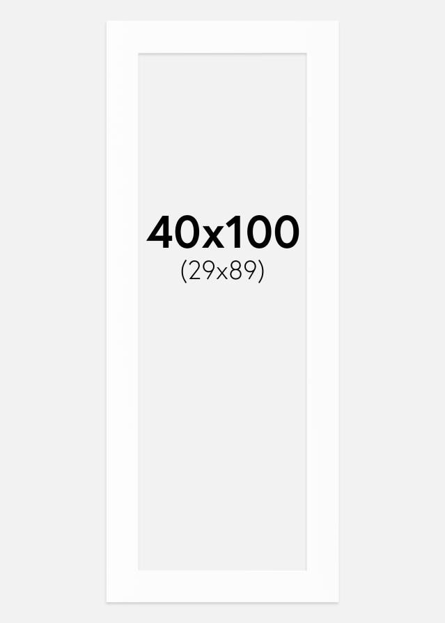 Passe-partout Canson Branco (Bordo interior branco) 40x100 cm (29x89)