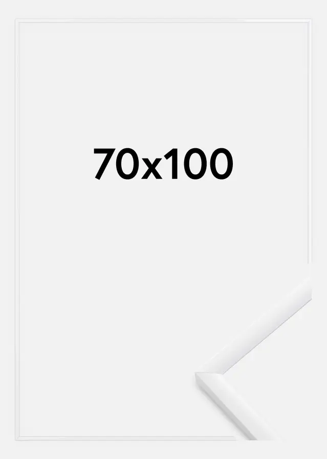 Moldura New Lifestyle Vidro acrílico Branco 70x100 cm