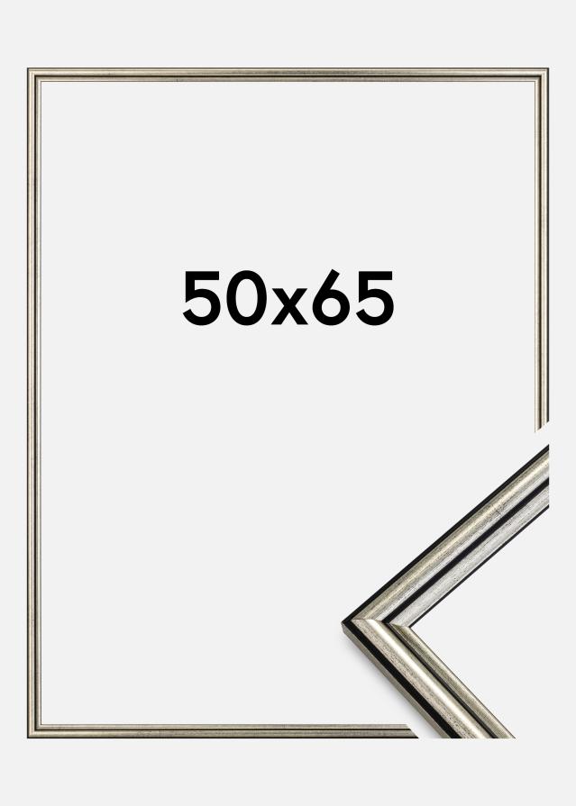 Moldura Horndal Vidro acrílico Prateado 50x65 cm