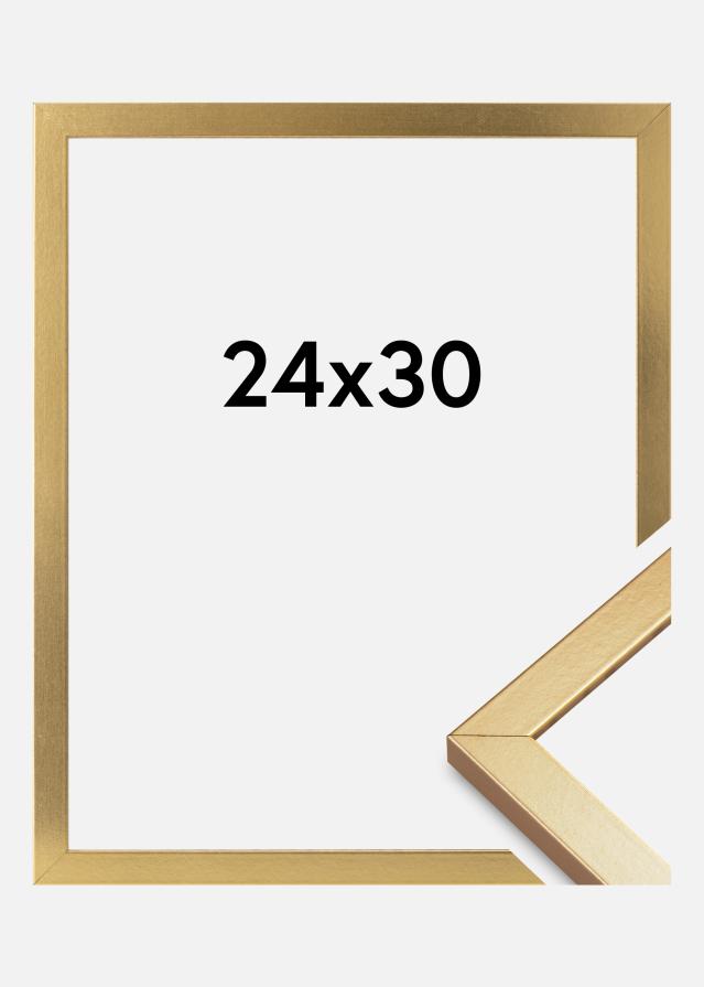 Moldura Minerva Vidro acrílico Dourado 24x30 cm