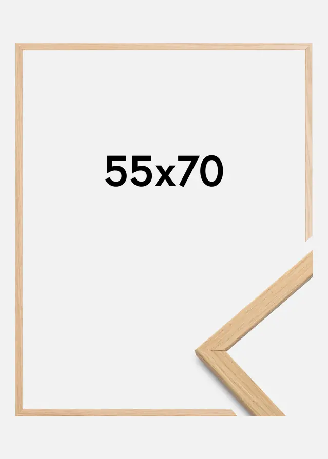 Moldura Edsbyn Vidro acrílico Carvalho 55x70 cm