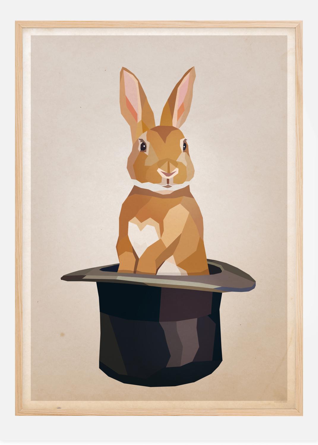 Product Image for Rabbit in hat Póster (30x40 cm)