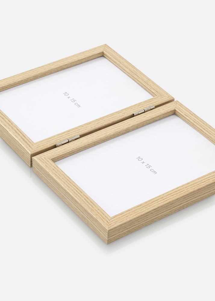 Moldura dobrável Carvalho maciço 10x15 cm