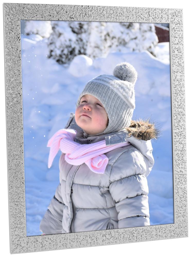 Moldura Glamour Prateado - Tamanho personalizável