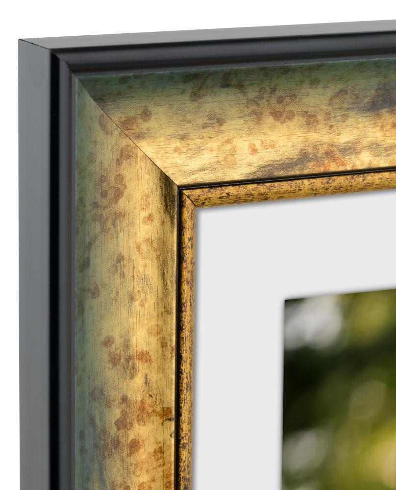 Moldura Roxen Dourado mosqueado - Tamanho personalizável