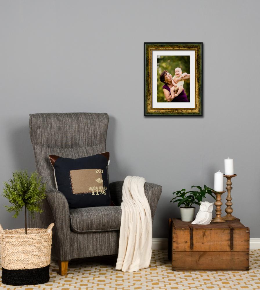 Moldura Roxen Dourado mosqueado - Tamanho personalizável