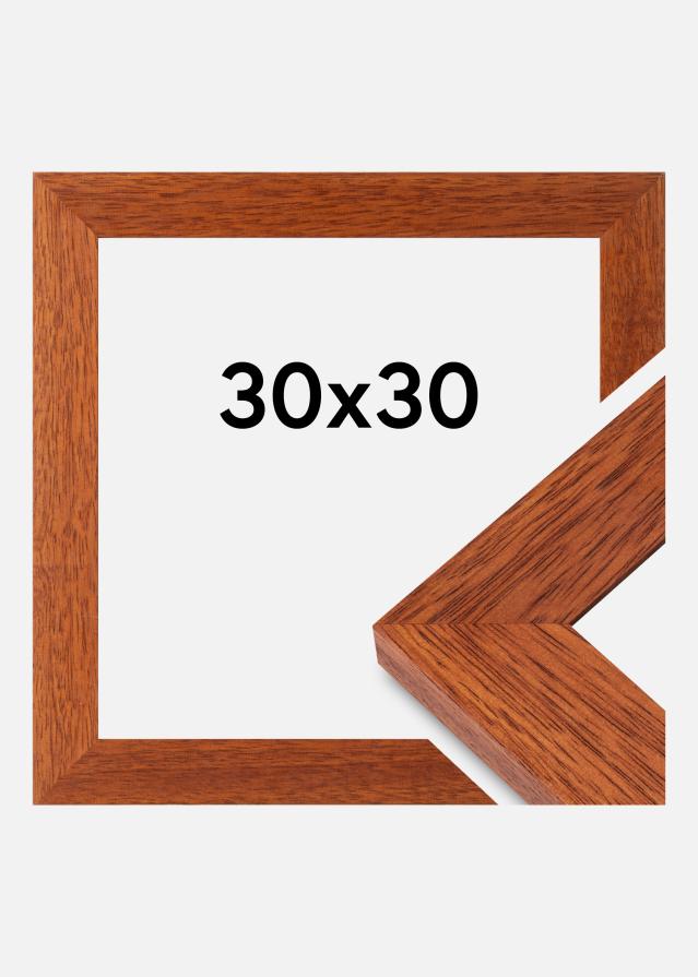 Moldura Juno Vidro acrílico Cereja 30x30 cm