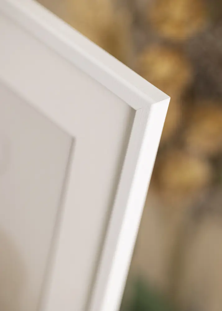 Moldura Kaspar Branco 50x50 cm - Passe-partout Branco 40x40 cm