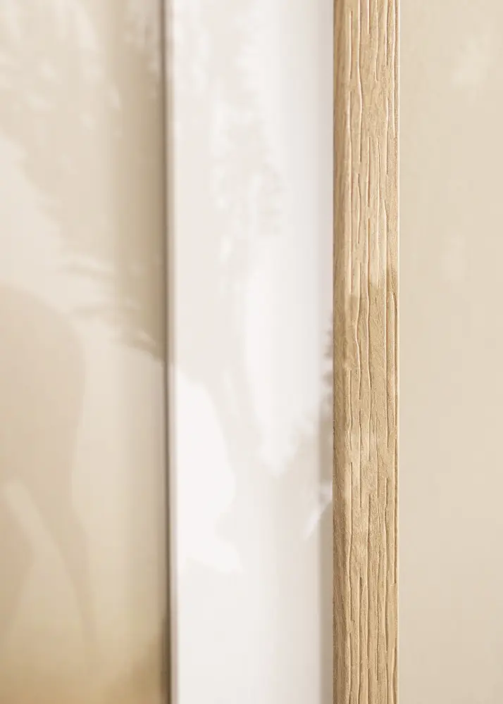 Moldura Stilren Carvalho 25x35 cm - passe-partout Branco 6x10 inches