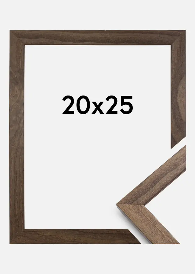 Moldura Stilren Vidro acrílico Nogueira 20x25 cm