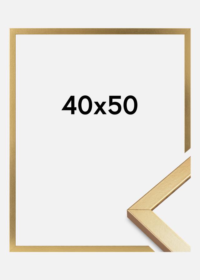 Moldura Minerva Vidro acrílico Dourado 40x50 cm