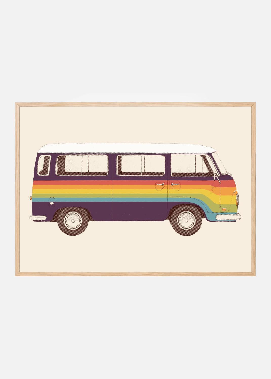 Product Image for Van Rainbow Póster (30x40 cm)