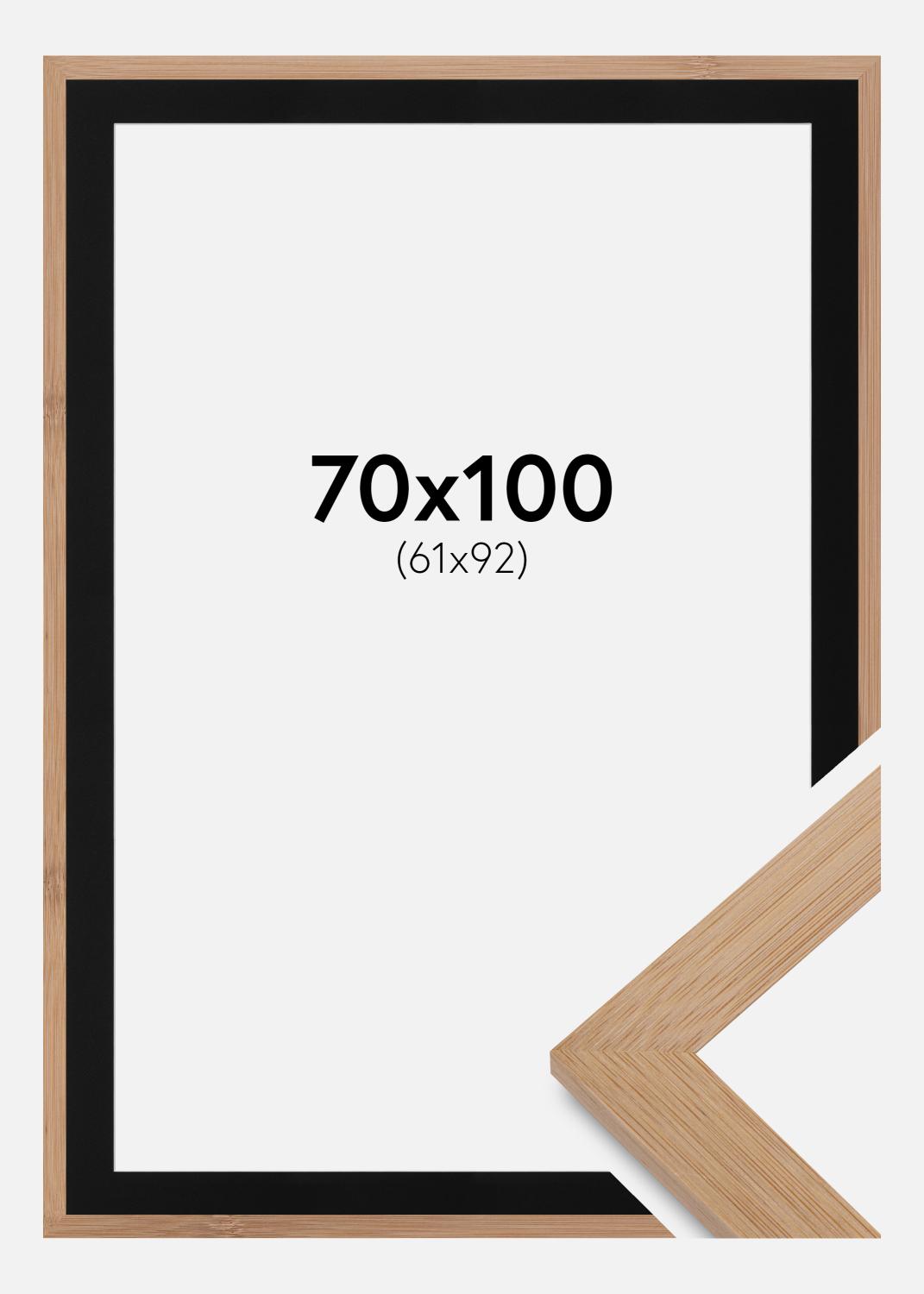 Product Image for Moldura Hoei Bambu 70x100 cm - Passe-partout Preto 62x93 cm