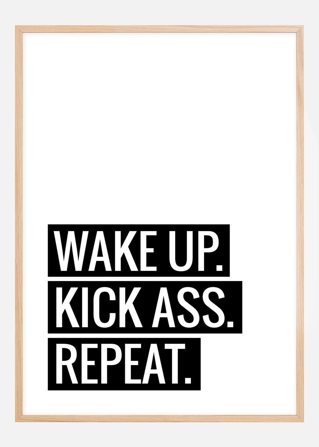 Product Image for Wake Up Kick Ass Repeat II - Póster (30x40 cm)