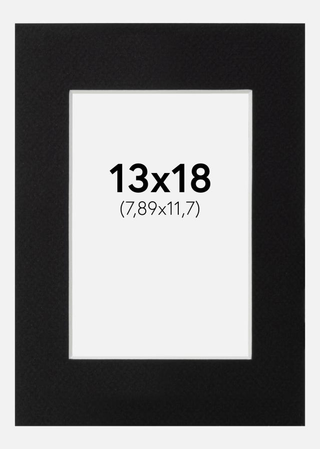 Passe-partout Canson Preto (Bordo interior branco) 13x18 cm (7,89x11,7)