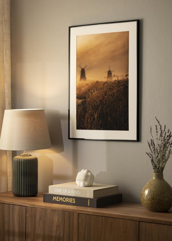 Moldura BGA Modern Style Vidro acrílico Preto 24x30 cm