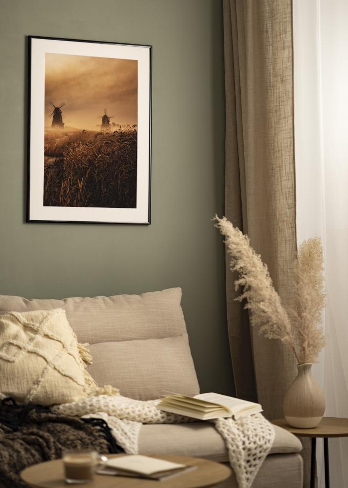 Moldura BGA Modern Style Vidro acrílico Preto 24x30 cm