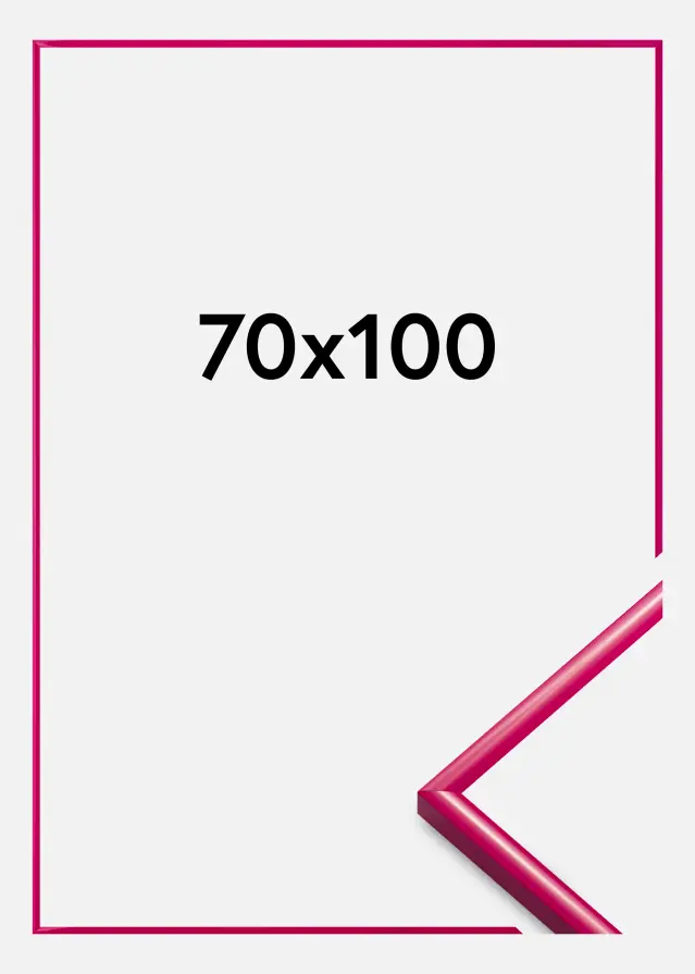 Moldura New Lifestyle Vidro acrílico Rosa-escuro 70x100 cm